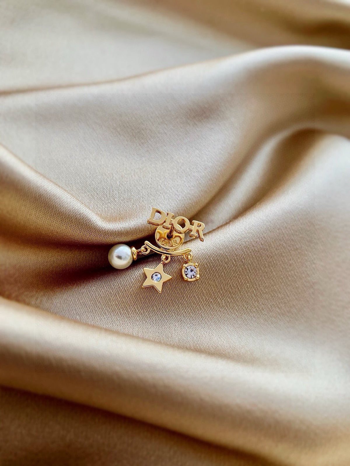 Dior Asymmetric Medallion Stud Earrings - product image 5