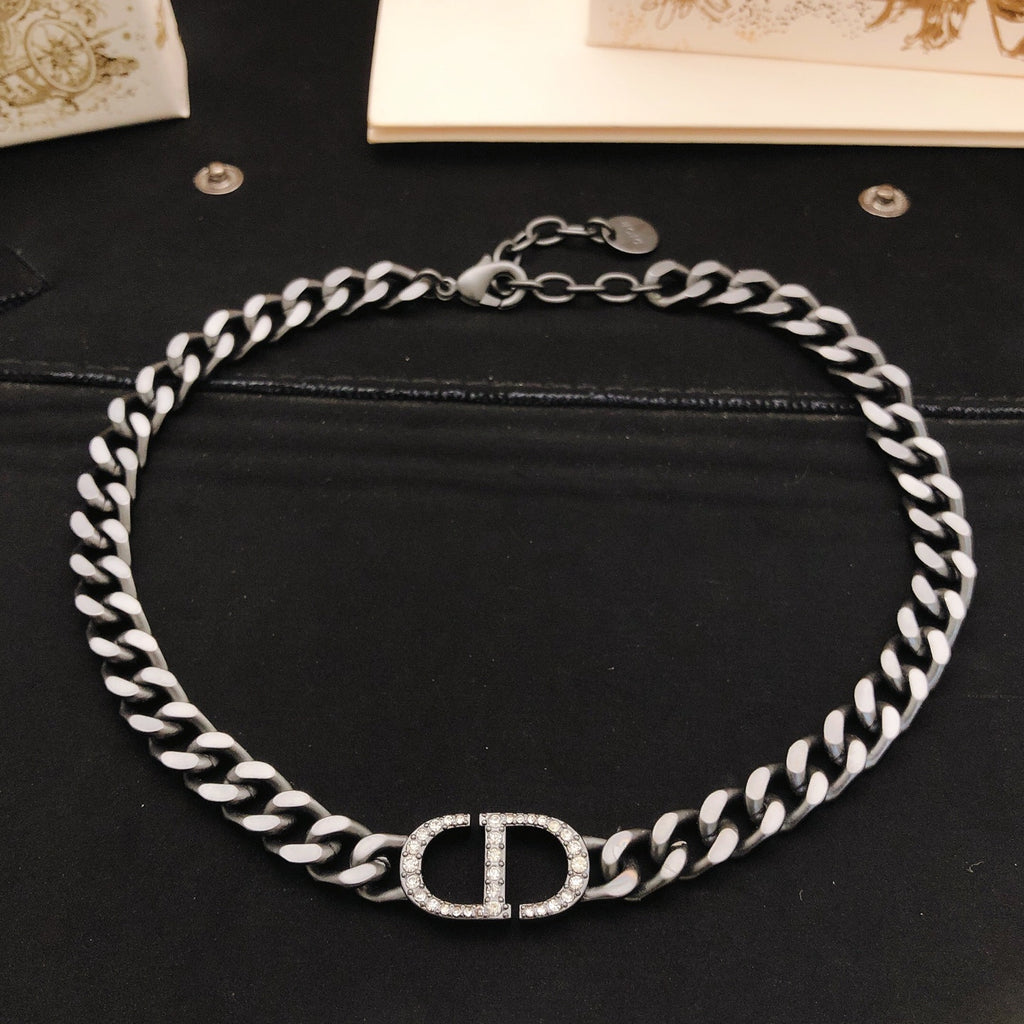 Dior Black-Finish CD Curb Necklace - product image 3