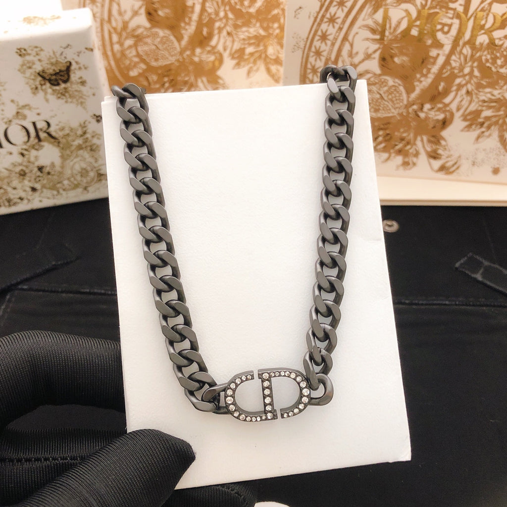 Dior Black-Finish CD Curb Necklace - product image 5