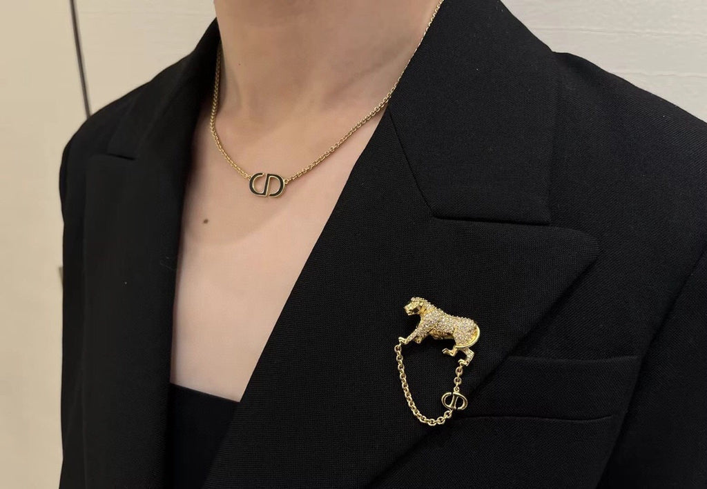 Dior Gold-Tone Open CD Necklace - product image 12