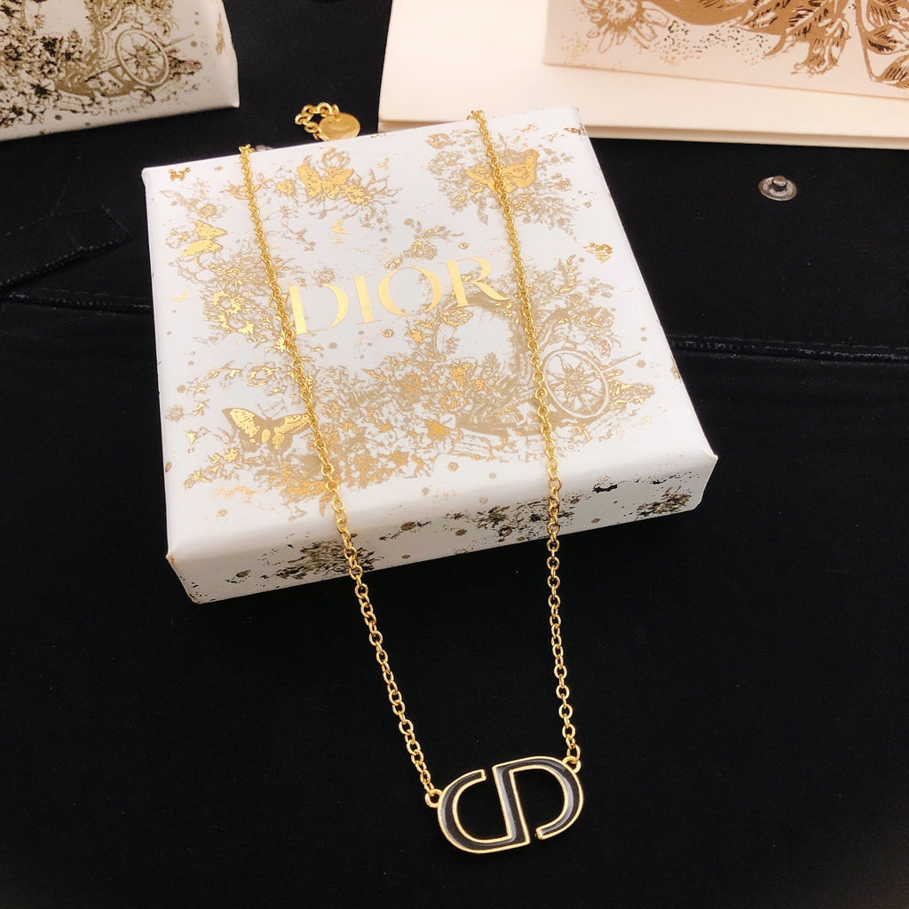 Dior Gold-Tone Open CD Necklace - product image 7