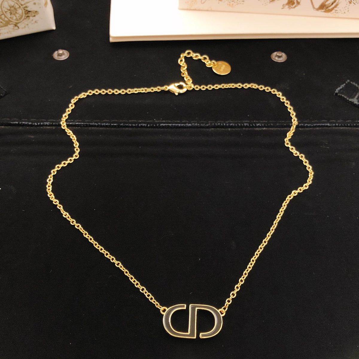 Dior Gold-Tone Open CD Necklace - product image 11