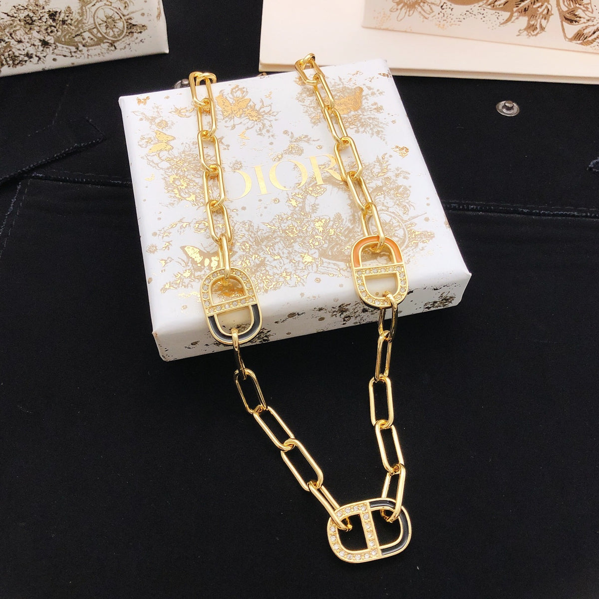 Dior Rectangular-Link CD Necklace - product image 1
