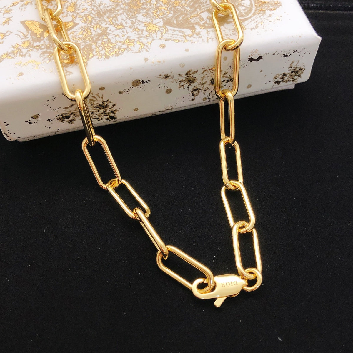 Dior Rectangular-Link CD Necklace - product image 2