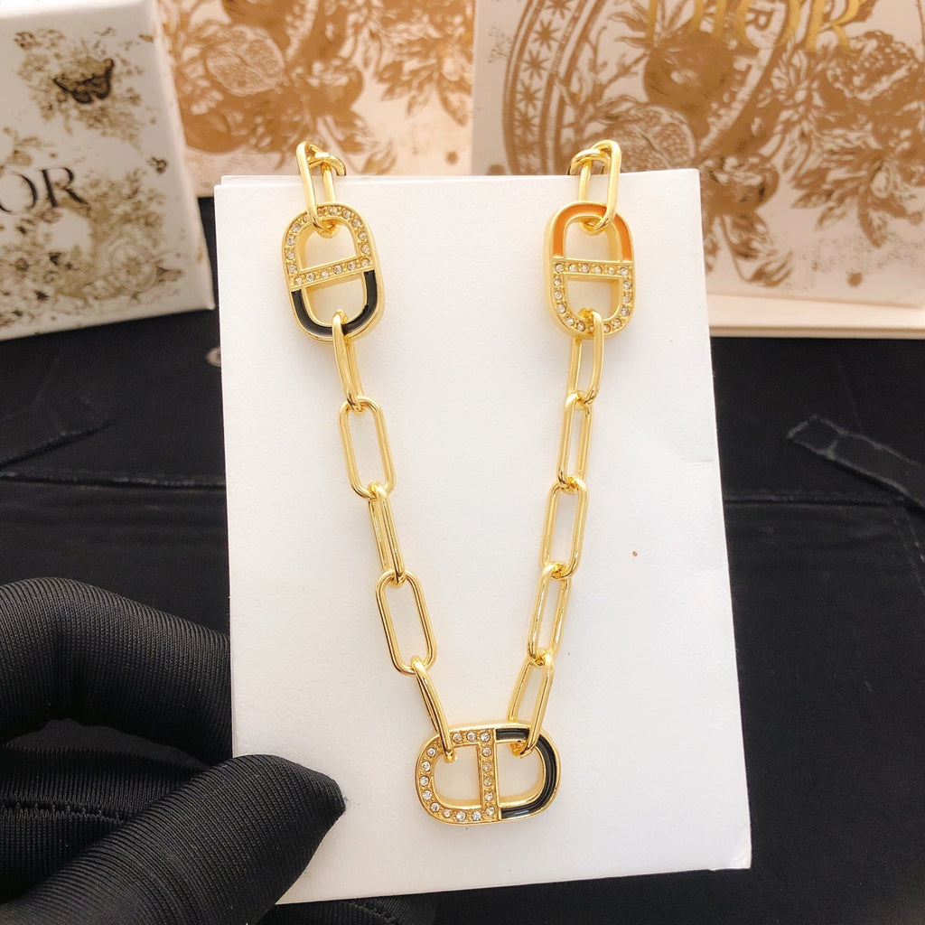 Dior Rectangular-Link CD Necklace - product image 5
