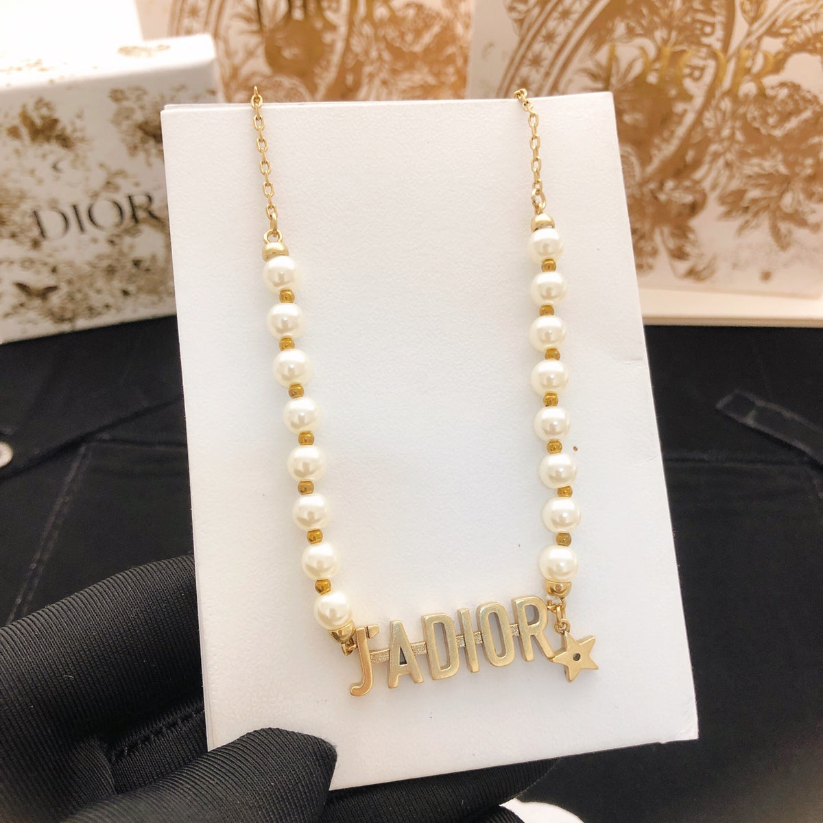 Dior J'Adior Pearl-Look Station Necklace - product image 3