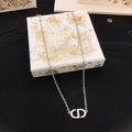 Dior Petite Silver-Tone CD Necklace - product image 1