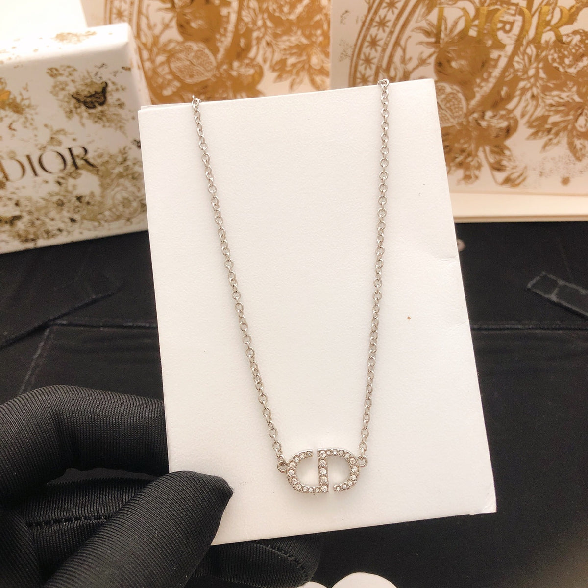 Dior Petite Silver-Tone CD Necklace - product image 5
