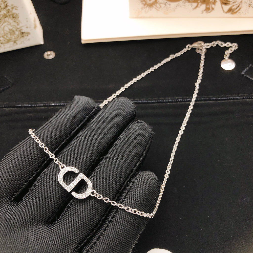 Dior Petite Silver-Tone CD Necklace - product image 4