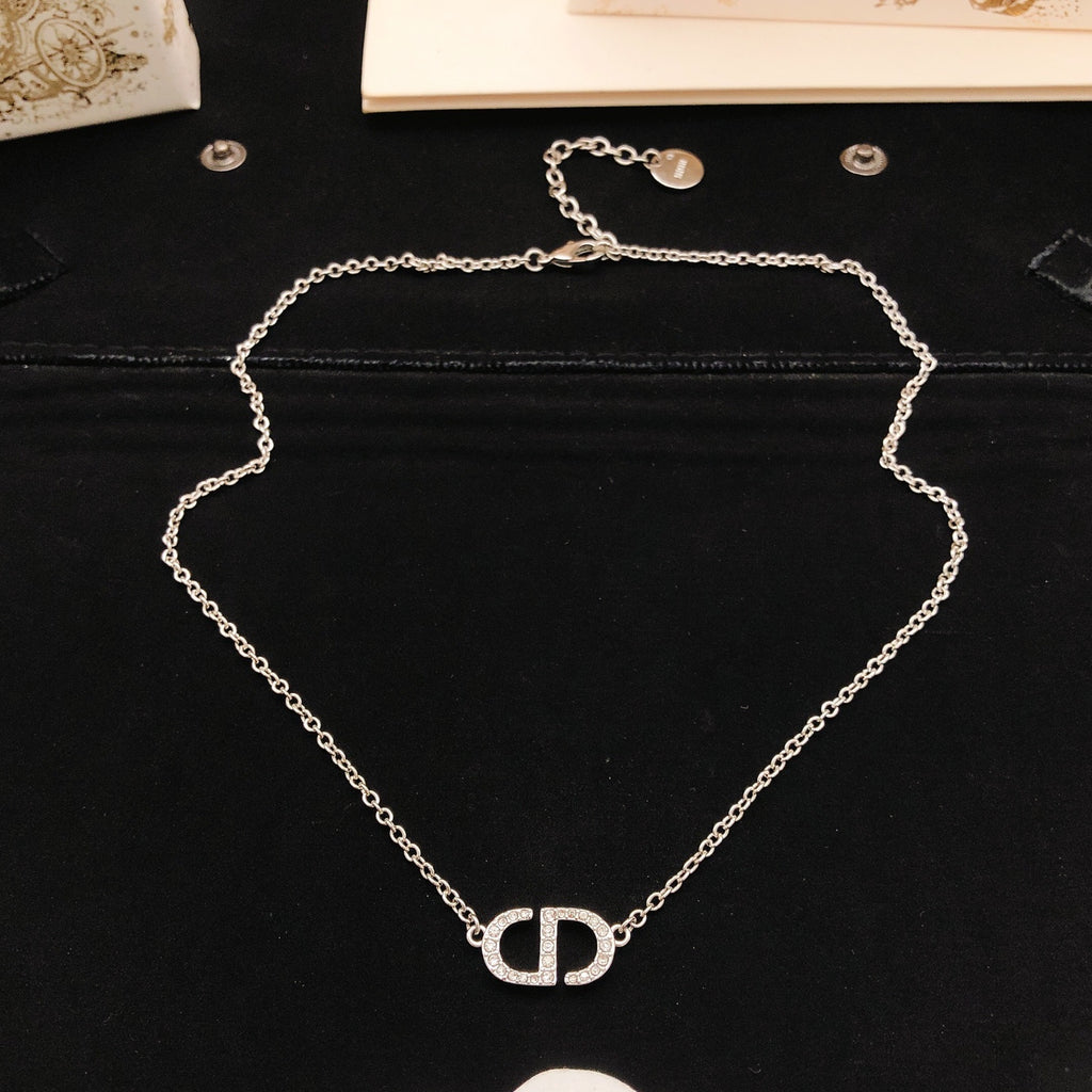 Dior Petite Silver-Tone CD Necklace - product image 3