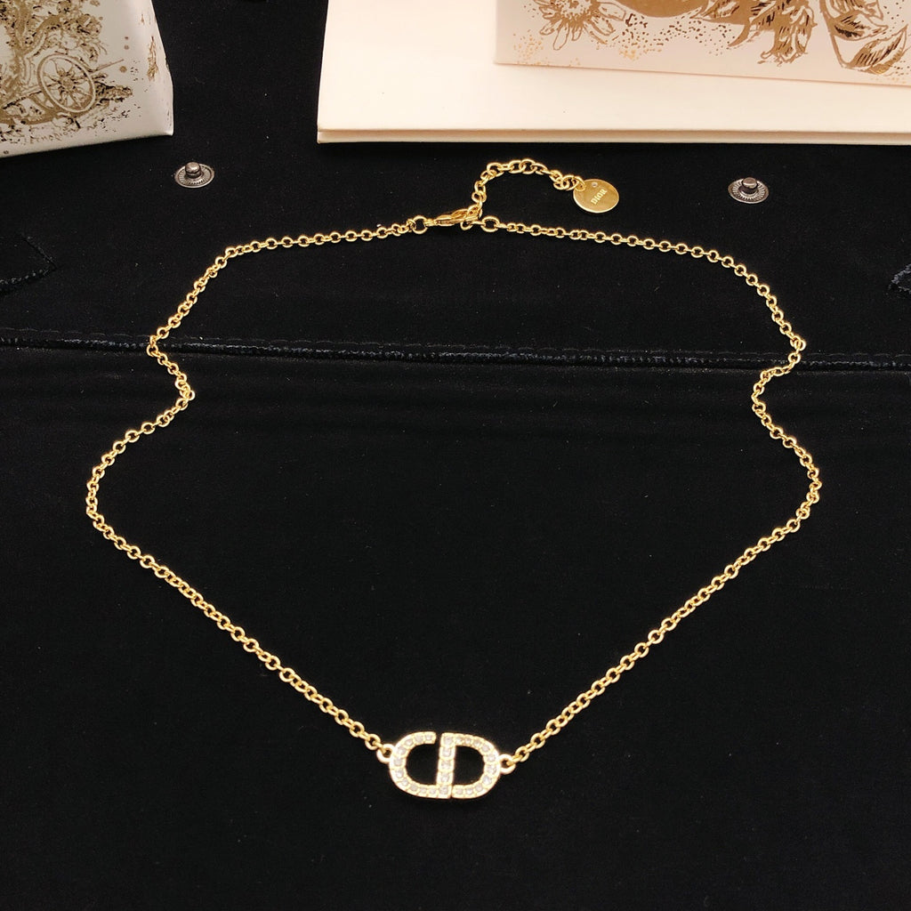 Dior Gold-Tone Open CD Necklace - product image 3