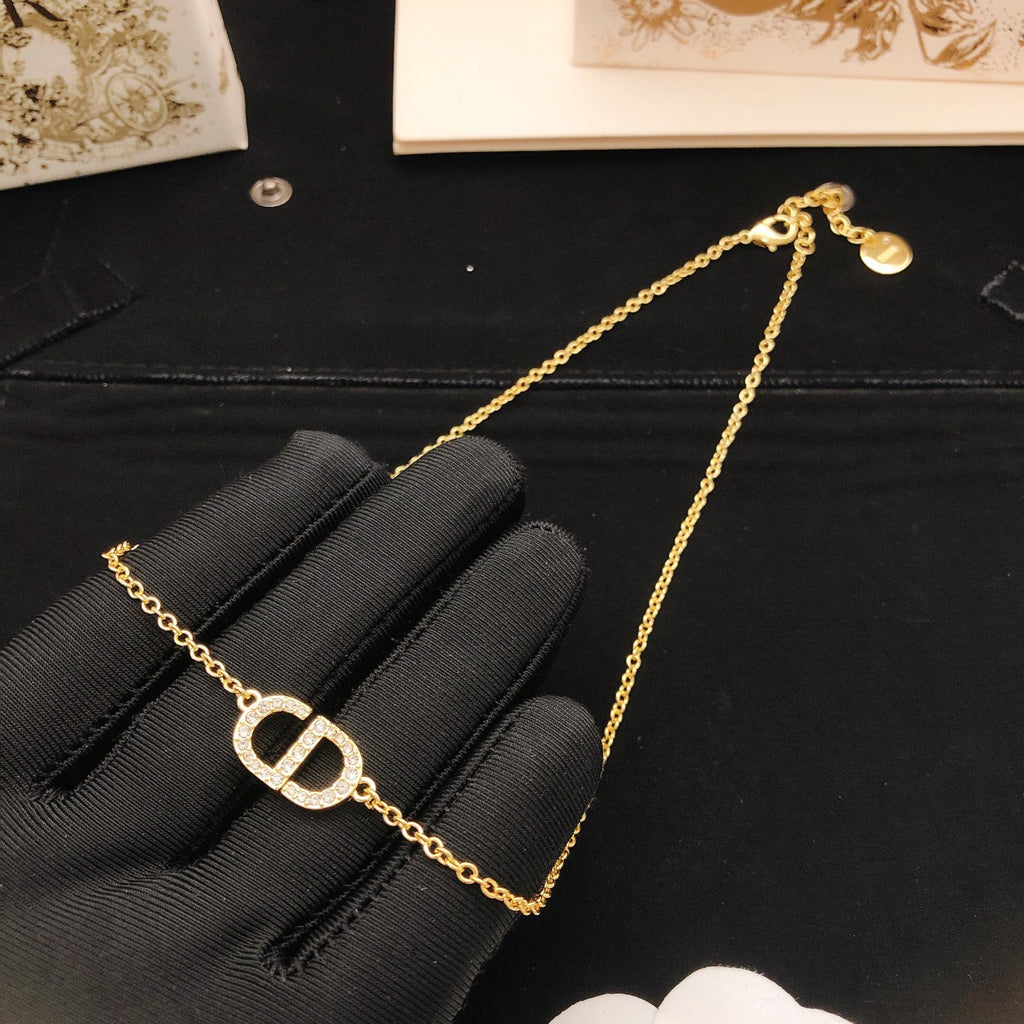 Dior Gold-Tone Open CD Necklace - product image 4