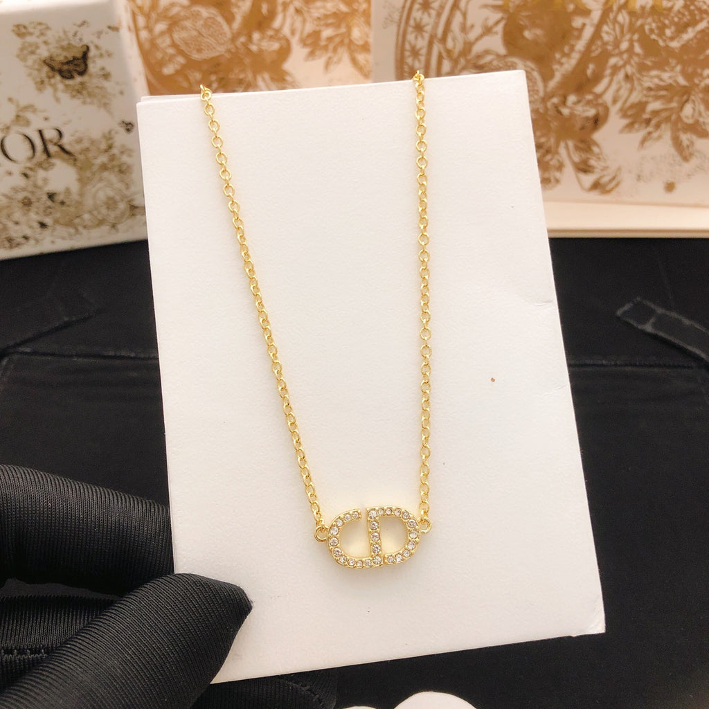 Dior Gold-Tone Open CD Necklace - product image 5