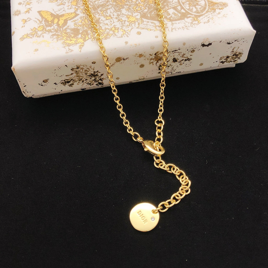 Dior Gold-Tone Open CD Necklace - product image 2