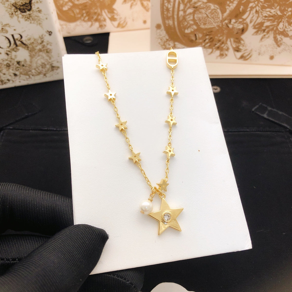 Dior Star and Bead Long Necklace - product image 5