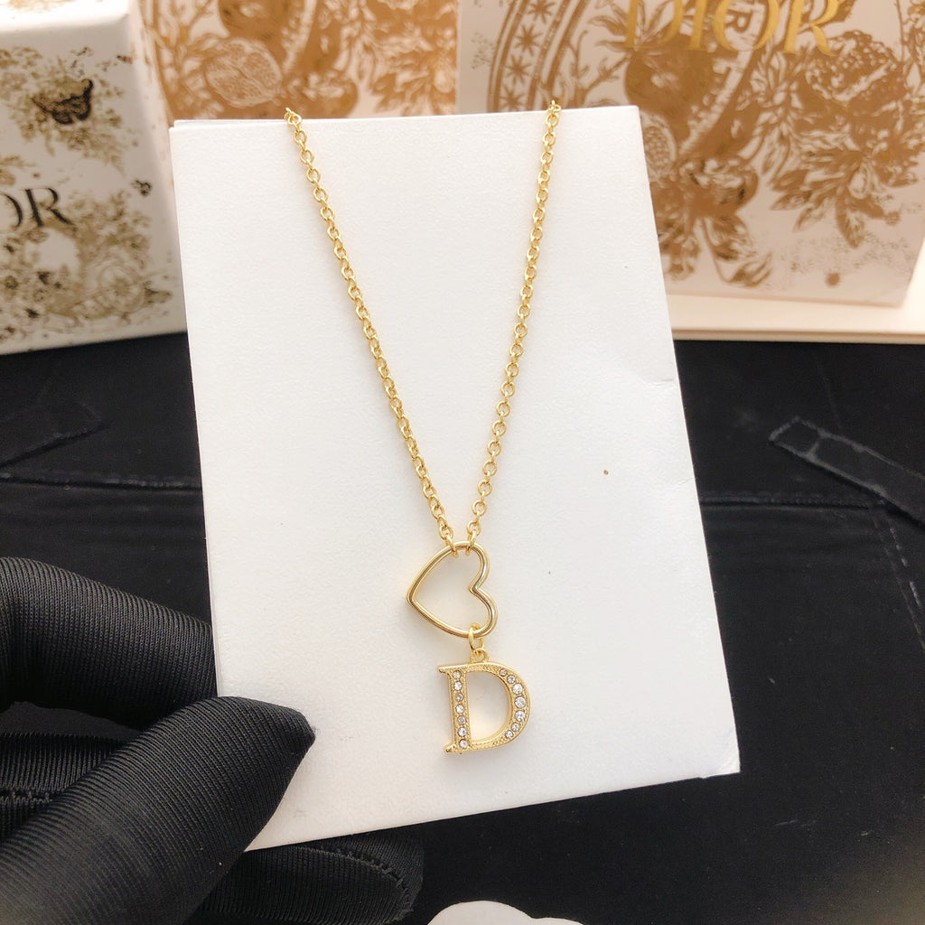 Dior Vertical Letter Duo Necklace - product image 5