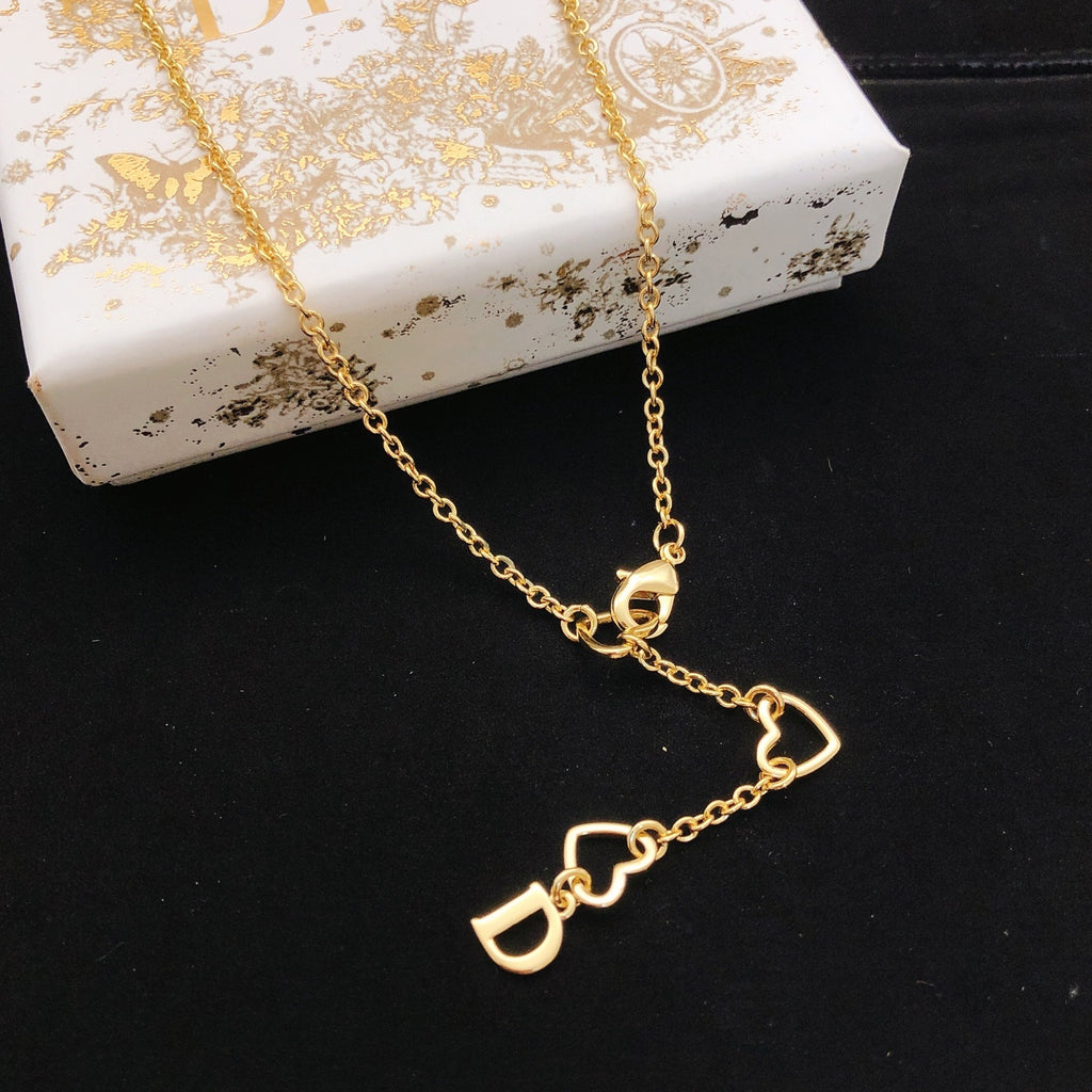 Dior Vertical Letter Duo Necklace - product image 2