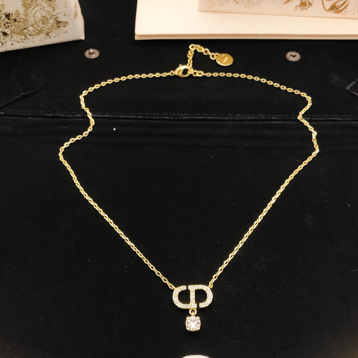 Dior Mini CD Pearl-Look Pendant Necklace - product image 3