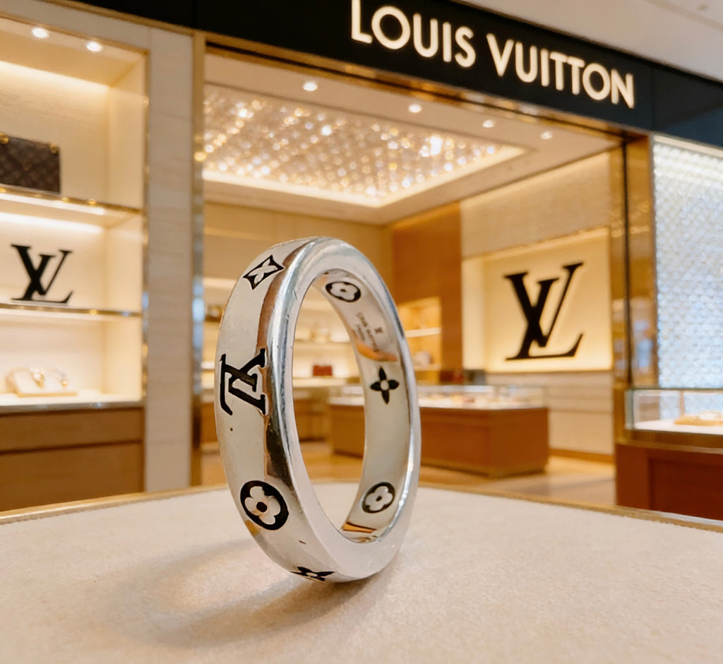 Louis Vuitton Silver-Tone Antiqued Ring - album image 1
