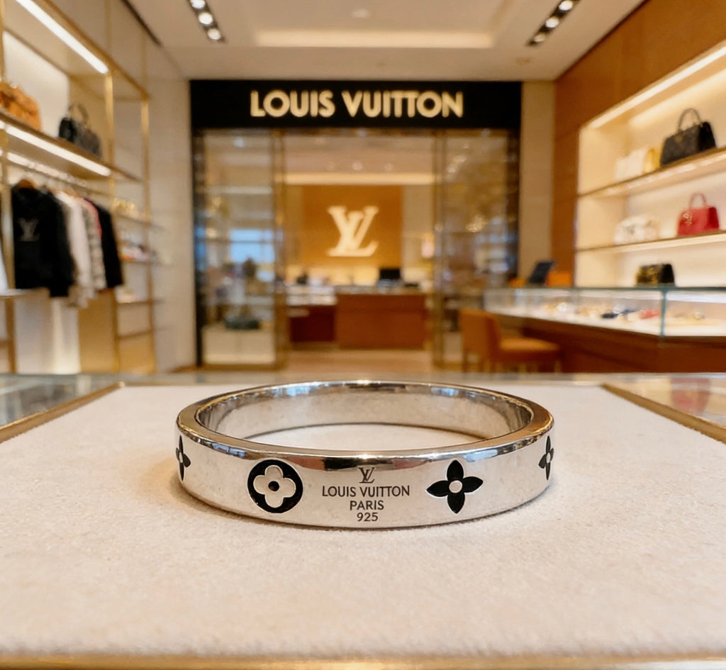 Louis Vuitton Silver-Tone Antiqued Ring - album image 5