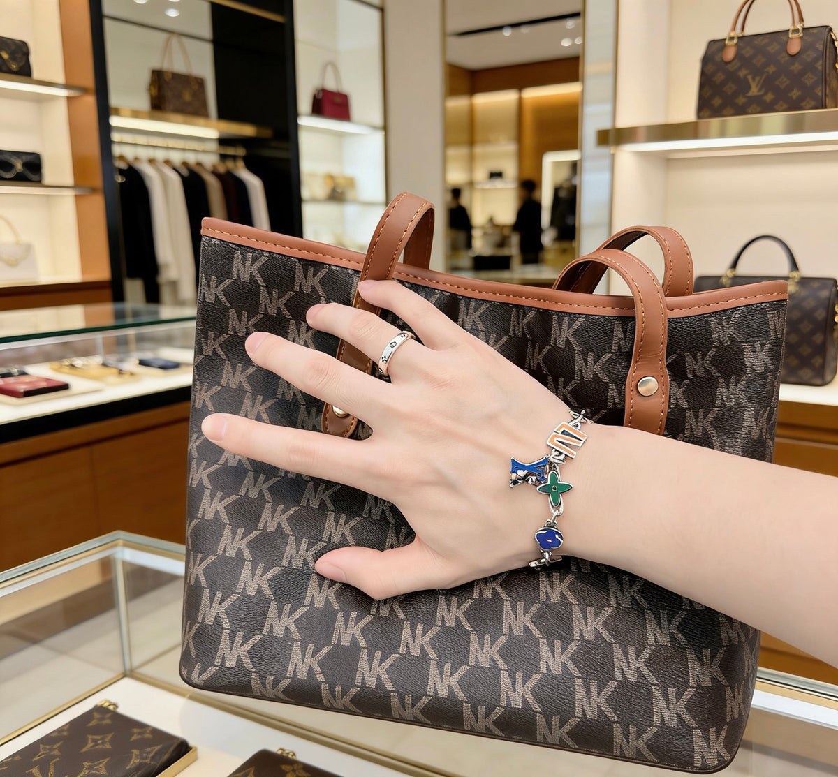 Louis Vuitton Silver-Tone Antiqued Ring - album image 9