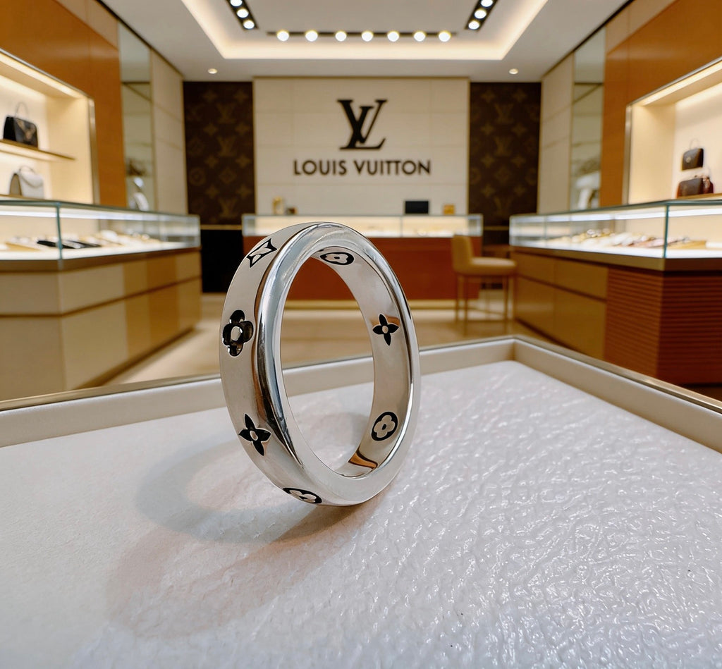 Louis Vuitton Silver-Tone Antiqued Ring - album image 8