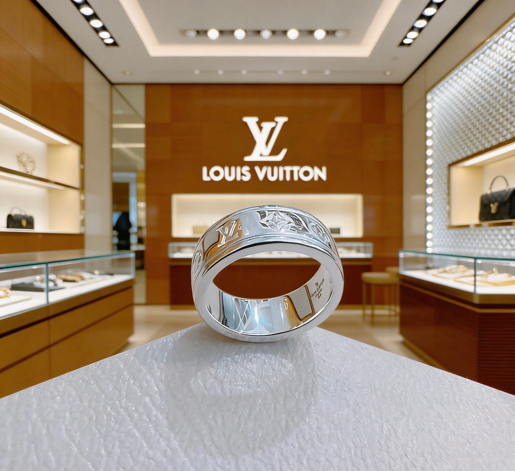 Louis Vuitton Silver-Tone Antiqued Ring - album image 8