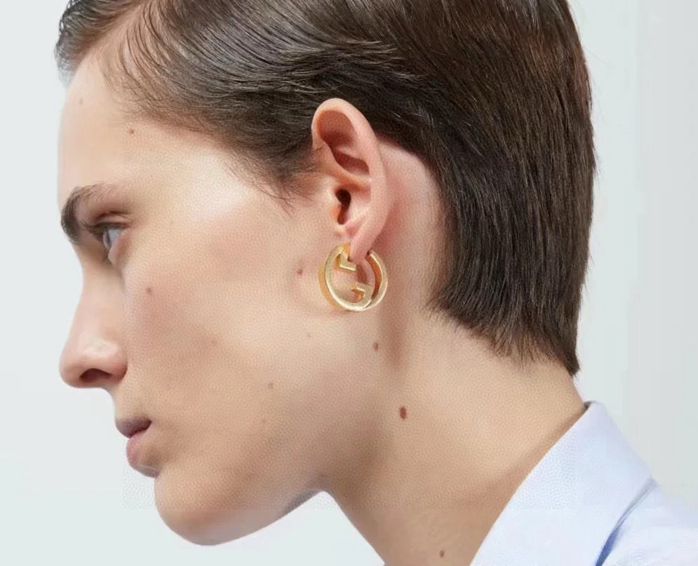 Gucci Gold-Tone Circular G Stud Earrings - album image 4