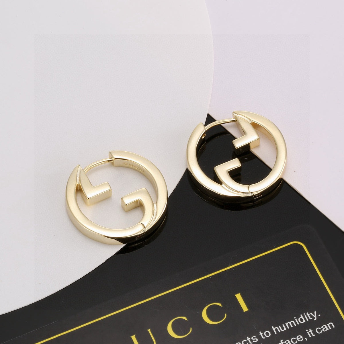Gucci Gold-Tone Circular G Stud Earrings - album image 2