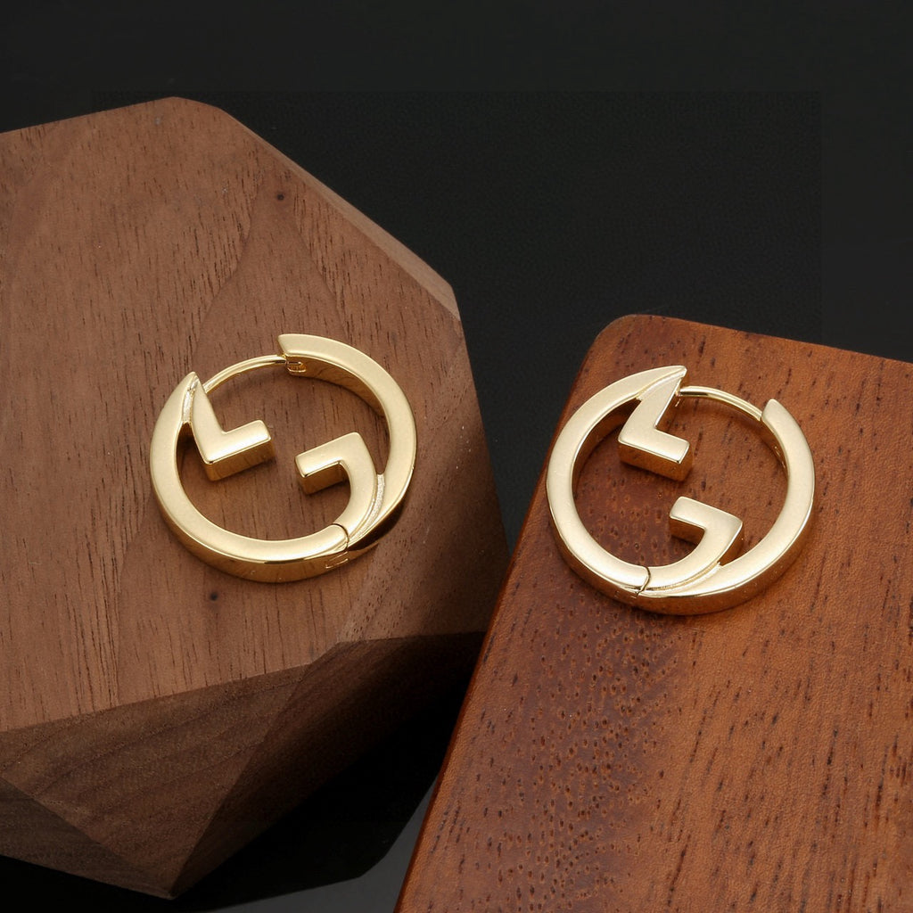 Gucci Gold-Tone Circular G Stud Earrings - album image 7
