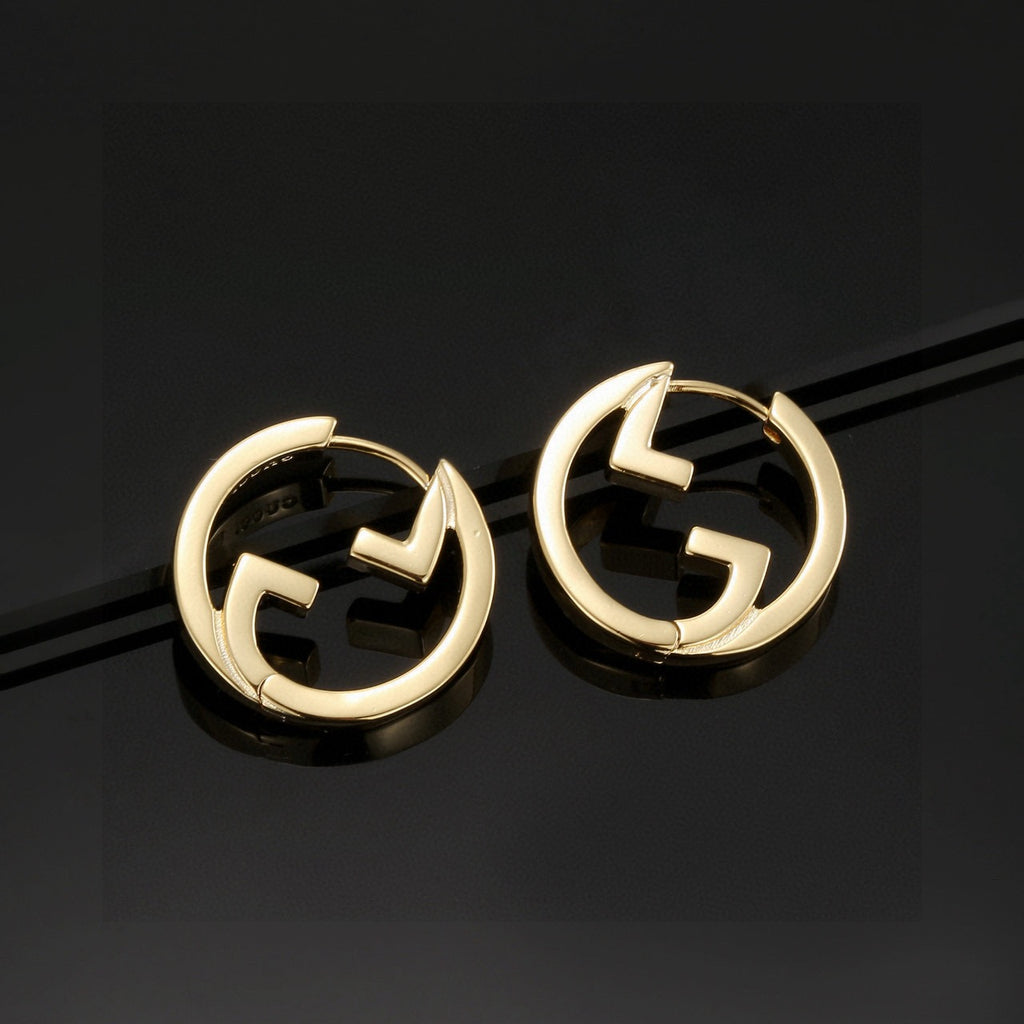 Gucci Gold-Tone Circular G Stud Earrings - album image 6