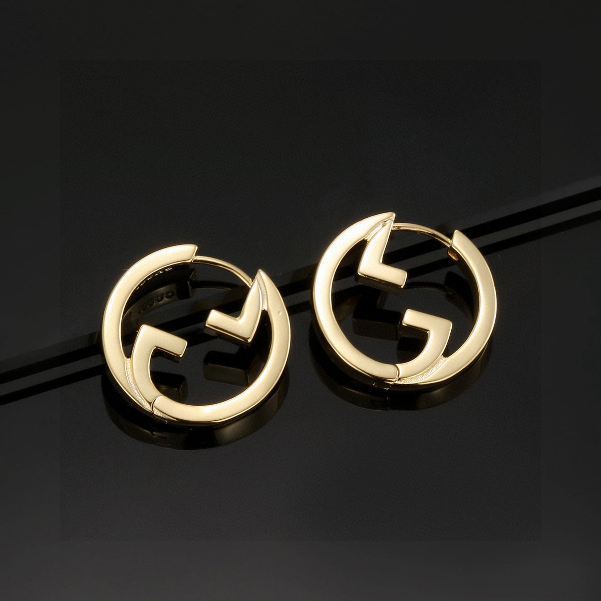 Gucci Gold-Tone Circular G Stud Earrings - album image 6