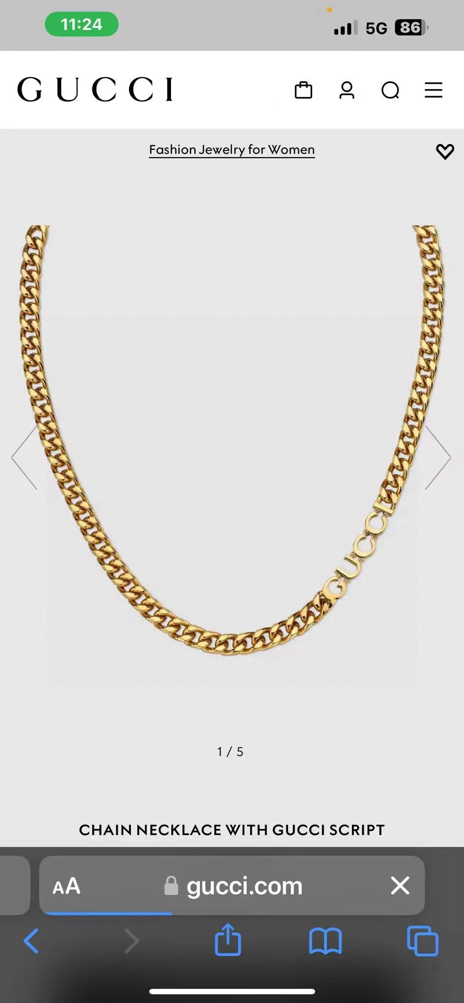 Gucci Antiqued Necklace - album image 7