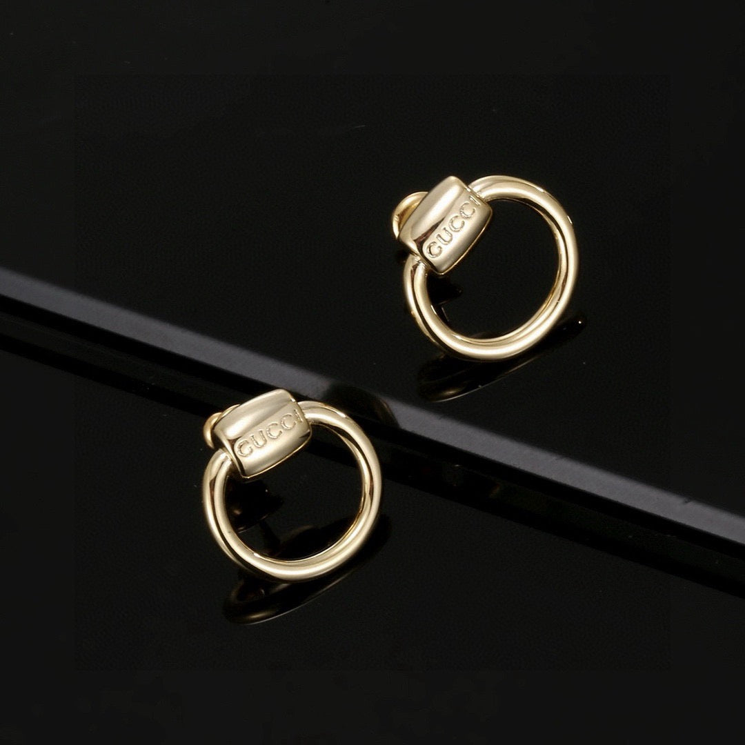 Gucci Gold-Tone Circular Openwork Hoop Earrings - album image 4