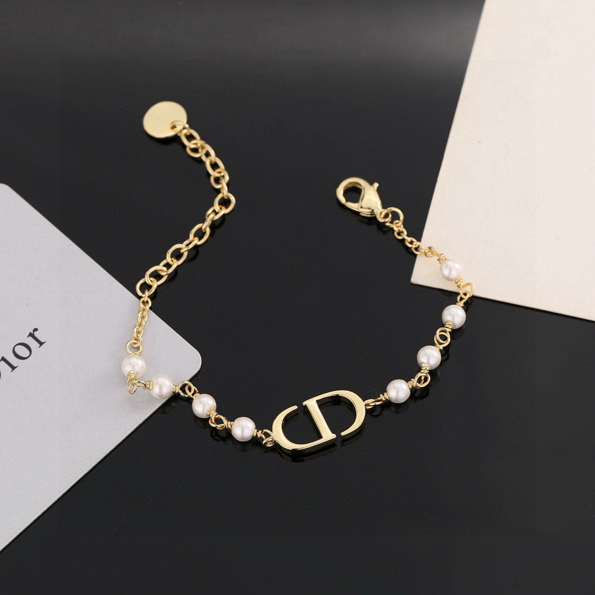 Dior CD Pearl-Look Station Bracelet - product image 23