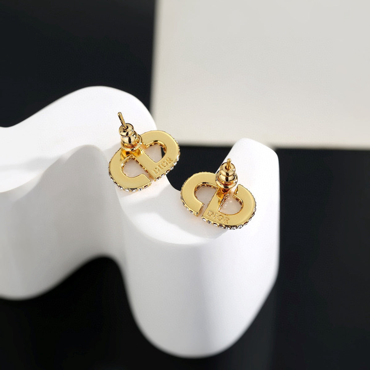 Dior Crystal Halo CD Stud Earrings - product image 11