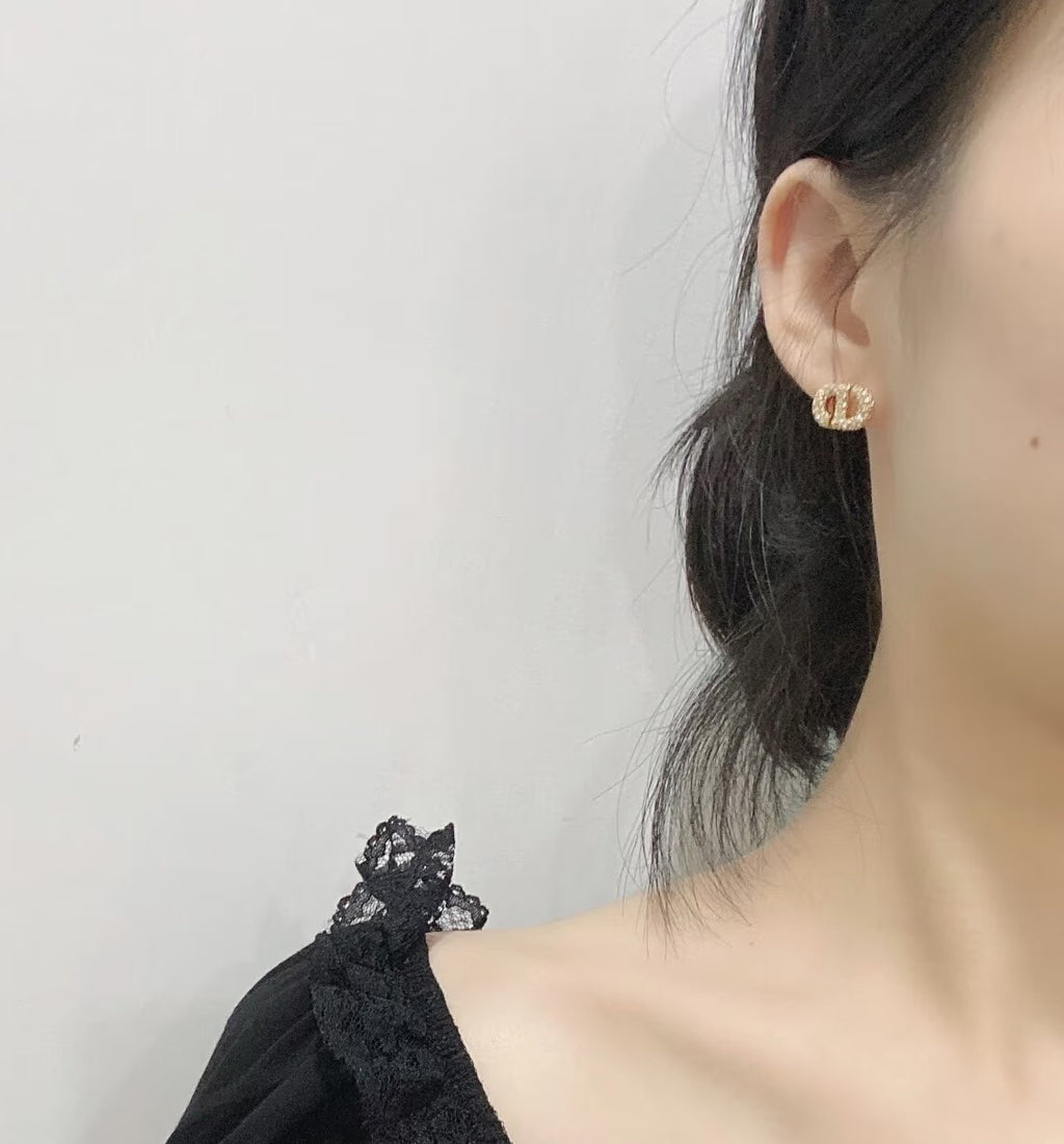 Dior Crystal Halo CD Stud Earrings - product image 10
