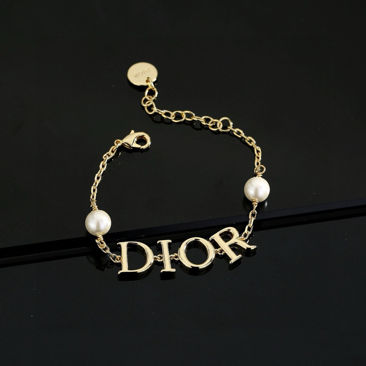 Dior Letter Center Pearl-Look Bracelet - product image 1