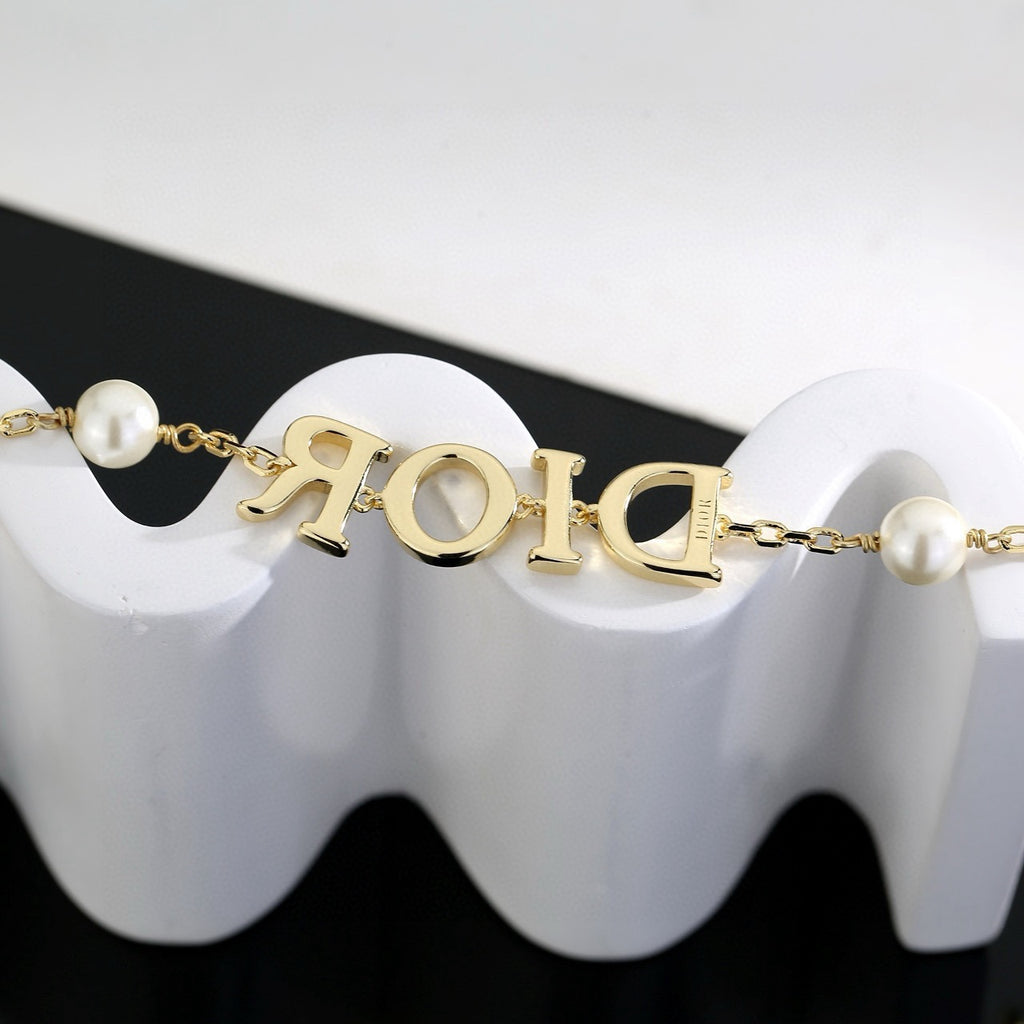 Dior Letter Center Pearl-Look Bracelet - product image 4