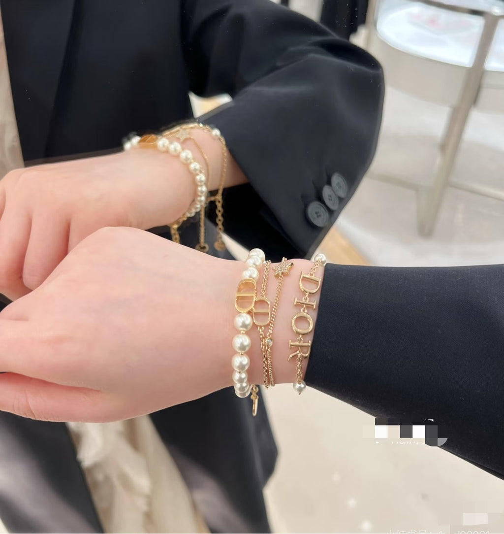 Dior Letter Center Pearl-Look Bracelet - product image 6
