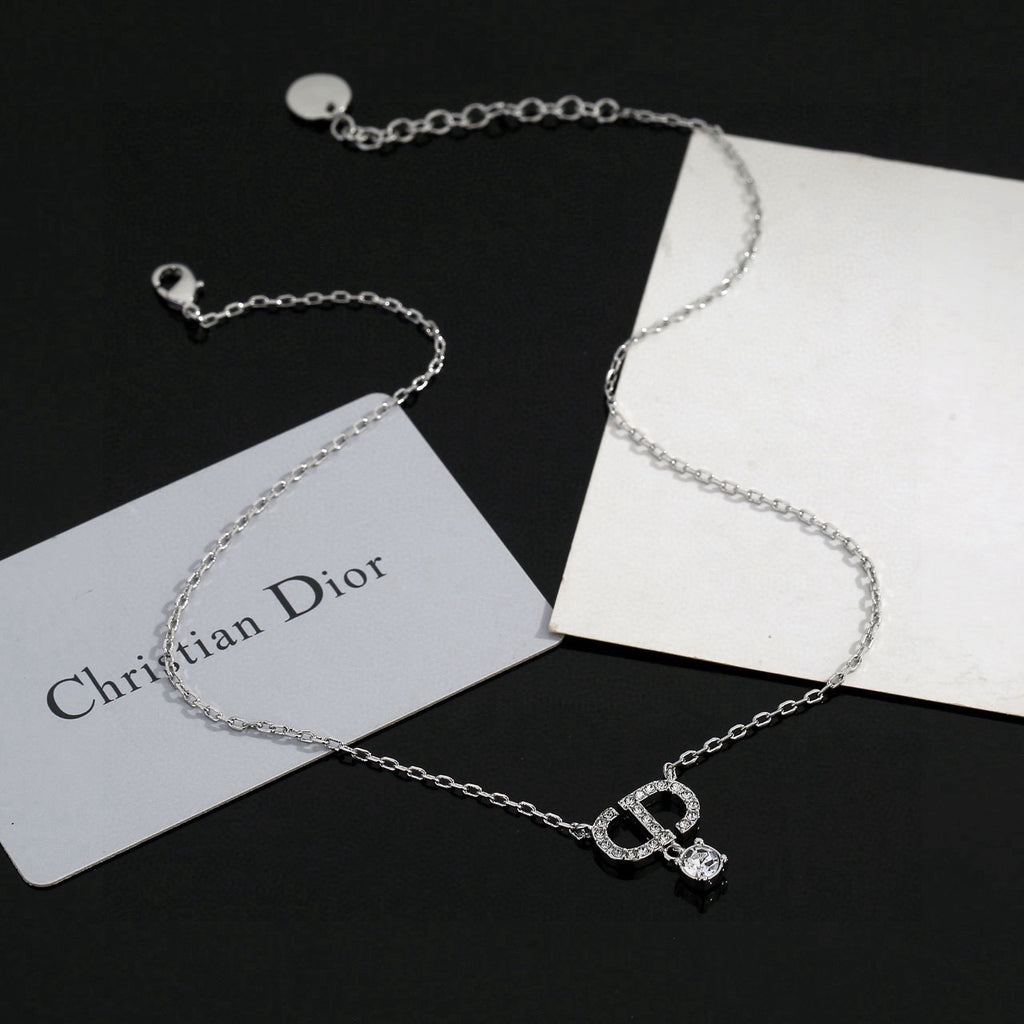 Dior Silver-Tone Bow Pearl-Look Necklace - product image 5