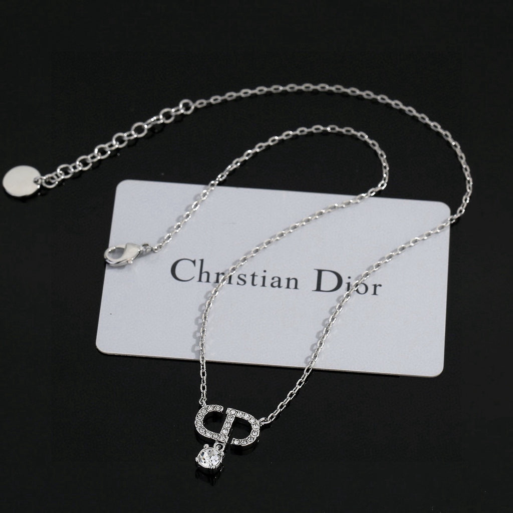 Dior Silver-Tone Bow Pearl-Look Necklace - product image 6