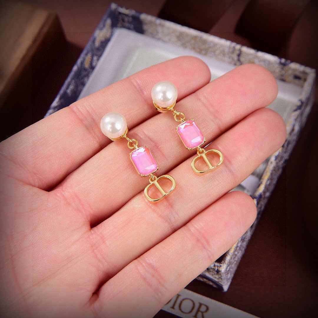 Dior Pink Heart and Star Earrings - product image 4