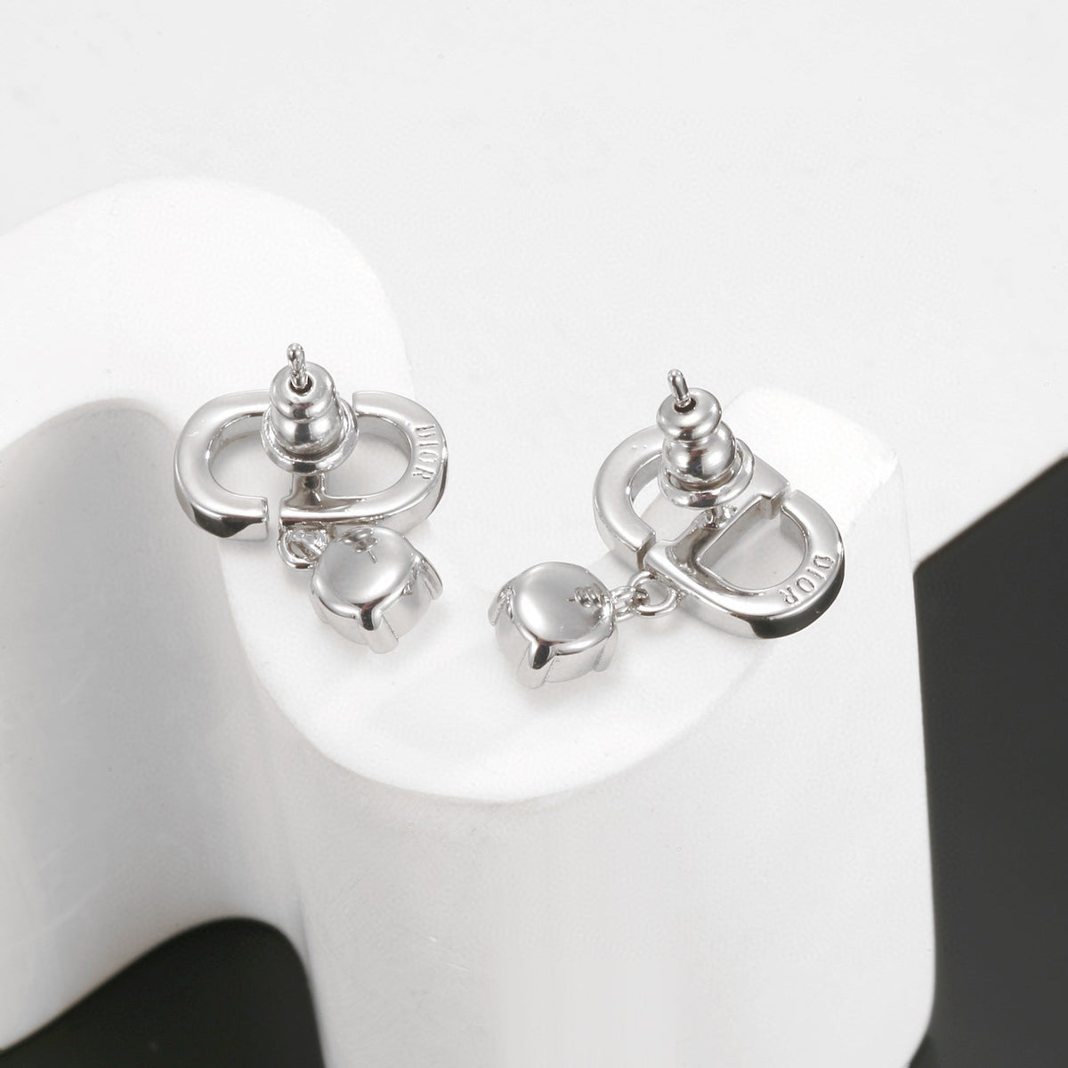 Dior Crystal Cluster Stud Earrings - product image 5