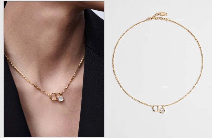Dior Fine Gold-Tone Horizontal CD Necklace - product image 9