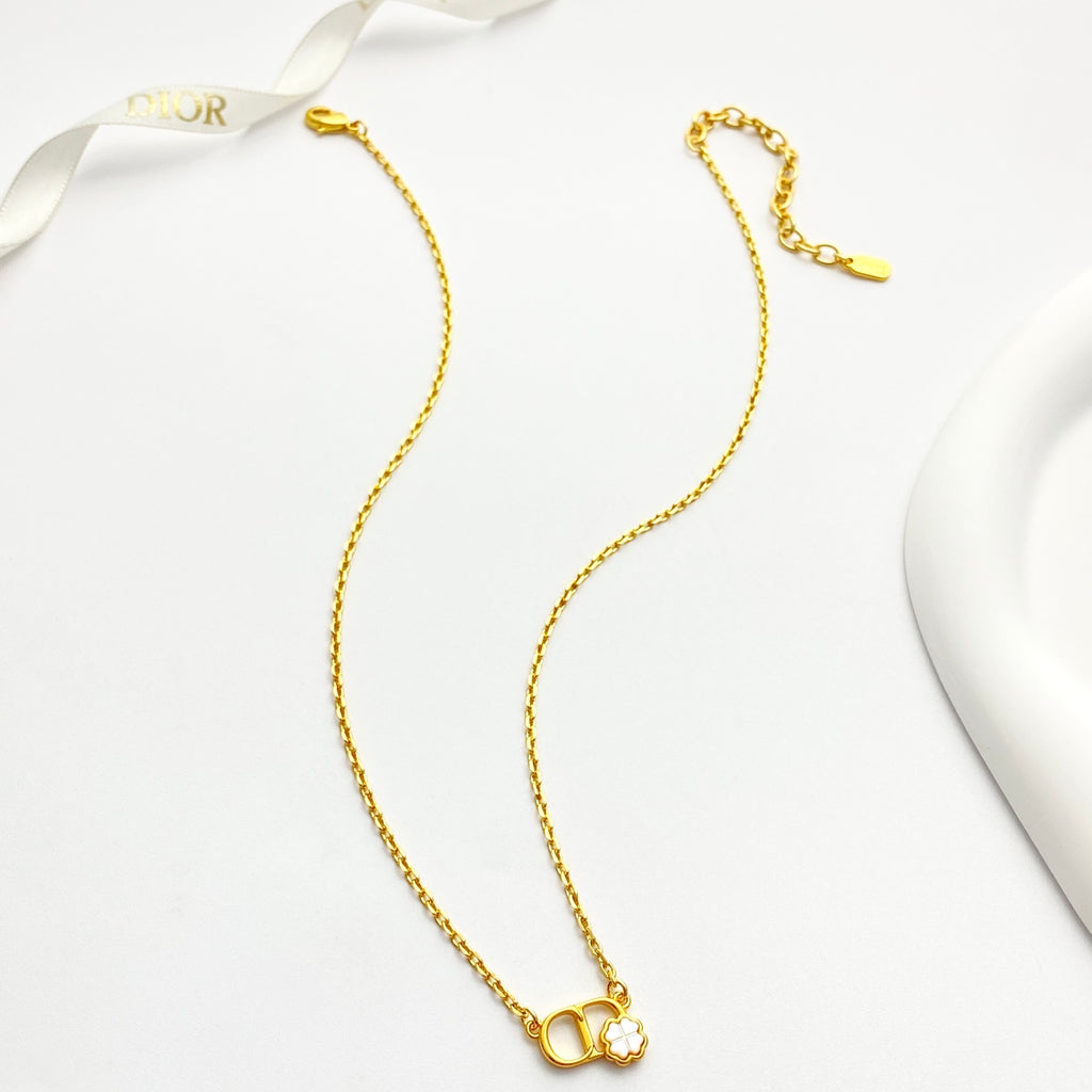 Dior Fine Gold-Tone Horizontal CD Necklace - product image 4