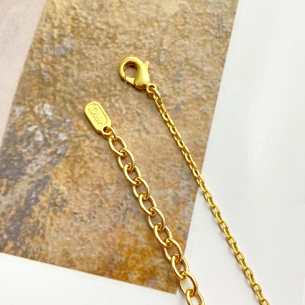 Dior Fine Gold-Tone Horizontal CD Necklace - product image 5