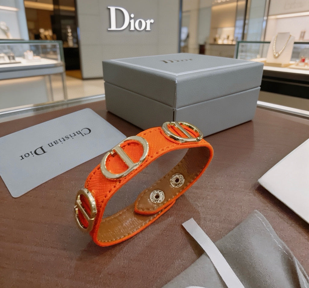Dior Orange Strap Repeating CD Bracelet - product image 2
