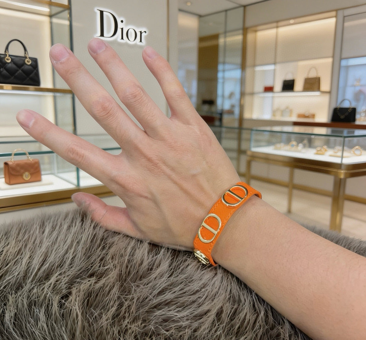 Dior Orange Strap Repeating CD Bracelet - product image 9