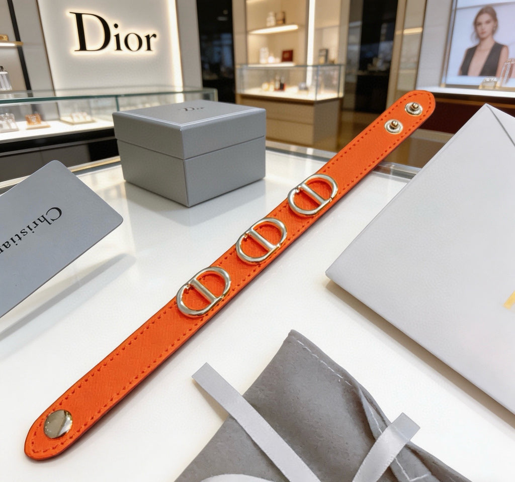 Dior Orange Strap Repeating CD Bracelet - product image 4
